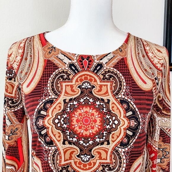 🍋 Chico’s • 3/4 Sleeve Boho Top - Picture 2 of 13